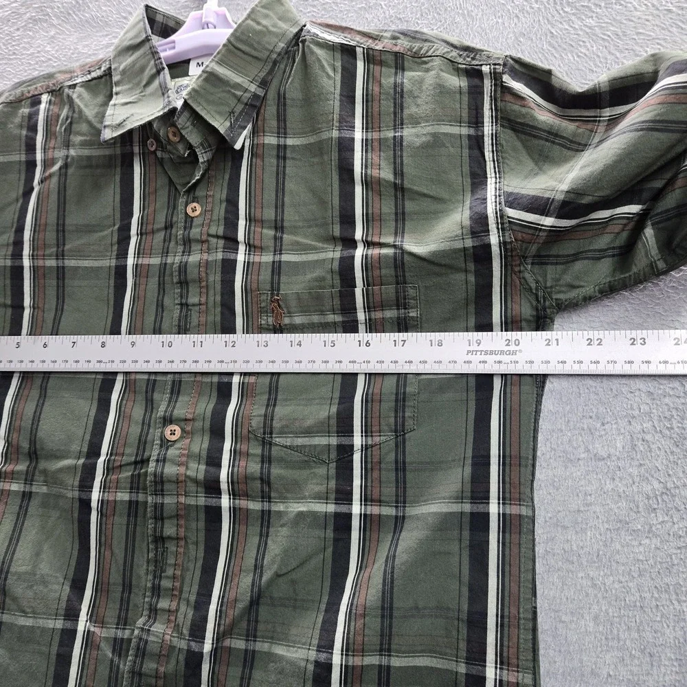 Polo Ralph Lauren Men Button Up Shirt XL Green Embroidered Classic Oxford